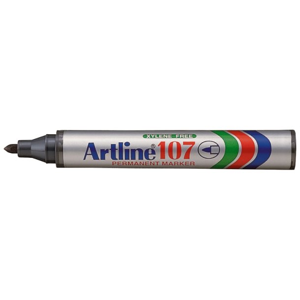 Artline Permanent Marker 107 - rund Spids - 1,5 mm - sort