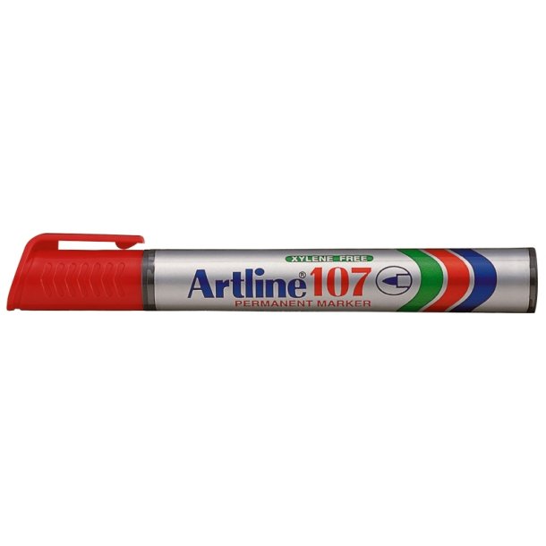 Artline Permanent Marker 107 - rund Spids - 1,5 mm - rd