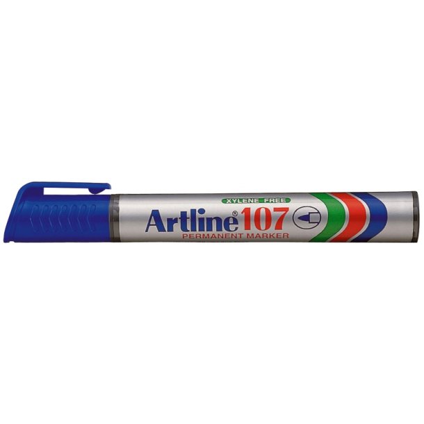 Artline Permanent Marker 107 - rund Spids - 1,5 mm - bl