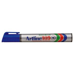 Artline 109 Permanent Marker bl� - skr� spids - 2,0-4,0 mm