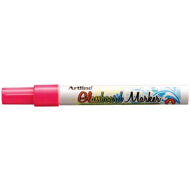 Artline Glastavle marker - rund fiber Spids - 2,0 mm - FL. Rosa