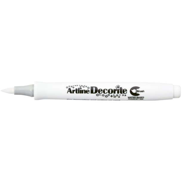 Artline Decorite brush - uden Xylon - brste Spids - hvid