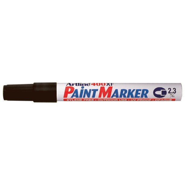 Artline permanent Paint Marker 400XF - rund Spids - 2,3 mm - sort