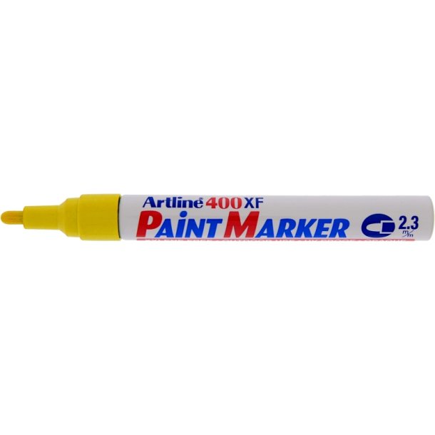 Artline permanent Paint Marker 400XF - rund Spids - 2,3 mm - gul