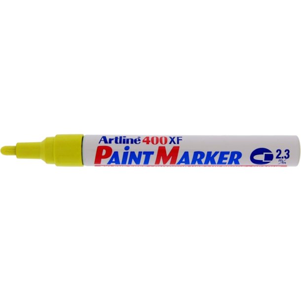 Artline permanent Paint Marker 400XF - rund Spids - 2,3 mm - gul/grn