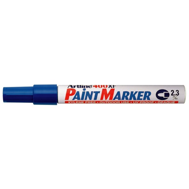 Artline permanent Paint Marker 400XF - rund Spids - 2,3 mm - bl