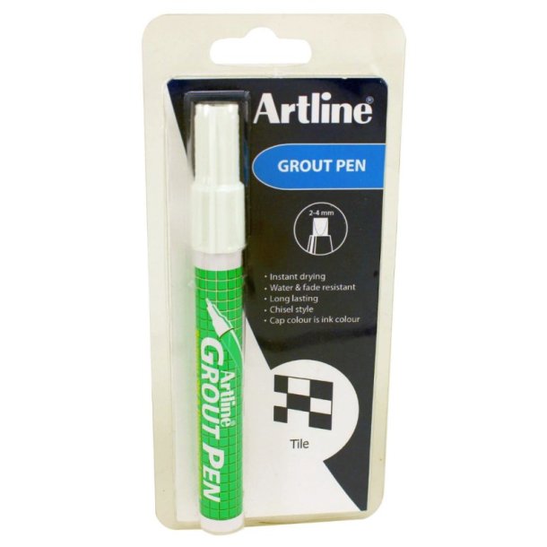 Artline Marker 419 - fuge Pen - chisel Spids - 2-4 mm - gr - Blister pack