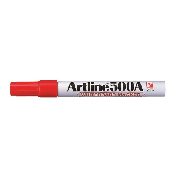 Artline Whiteboard Pen 500A - rund Spids - 2,0 mm - rd