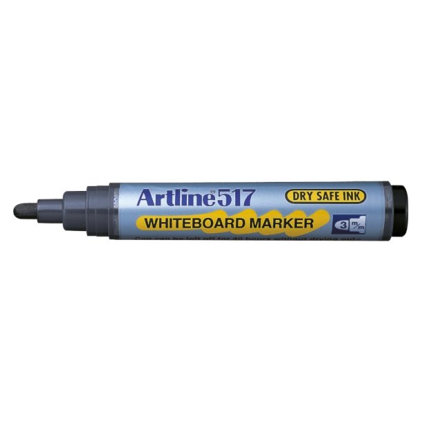 Artline Whiteboard Pen 517 - rund Spids - 3,0 mm - sort