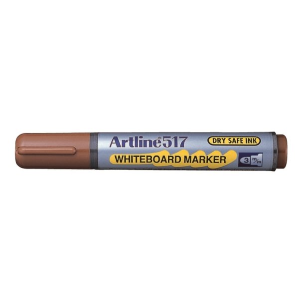 Artline Whiteboard Pen 517 - rund Spids - 3,0 mm - brun