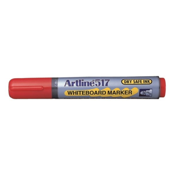 Artline Whiteboard Pen 517 - rund Spids - 3,0 mm - rd