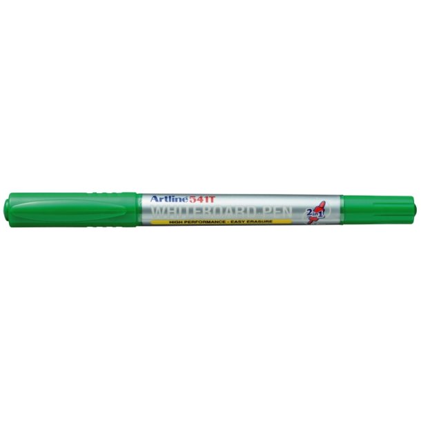 Artline Whiteboard Pen 541T - rund Spids - 2-i-1 - 0,4 + 1,0 mm - grn