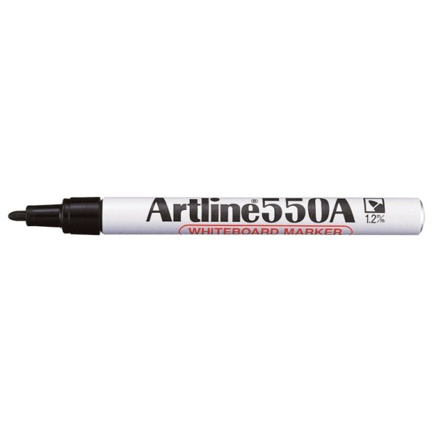 Artline Whiteboard Pen 550A - rund Spids - 1,2 mm - sort