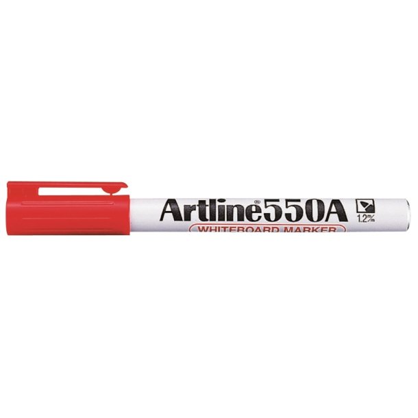 Artline Whiteboard Pen 550A - rund Spids - 1,2 mm - rd