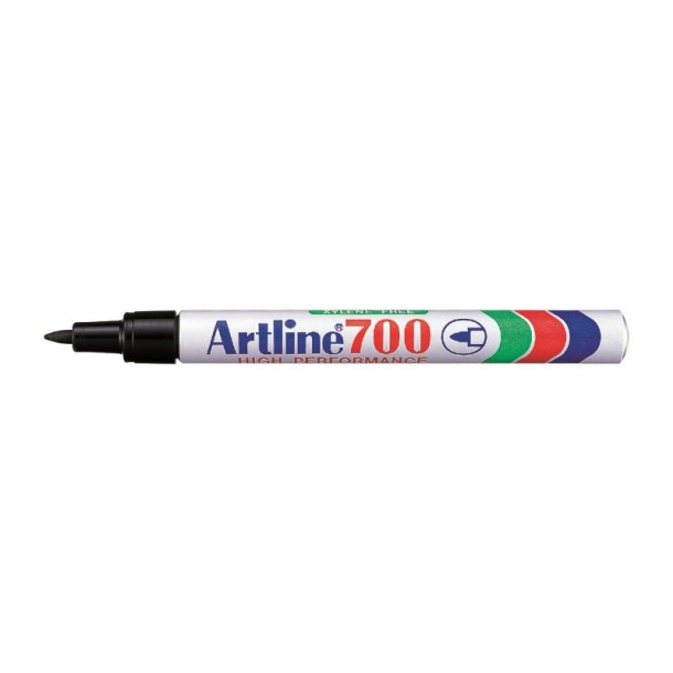 Artline permanent Marker 700 - rund Spids - 0,7 mm - sort