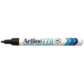 Artline permanent Frysemarker 770 - rund ekstra bl�d Spids - 1,0 mm - sort