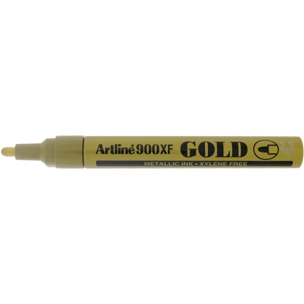 Artline permanent Metallic Marker 900XF - rund fiber Spids - 2,3 mm - guld