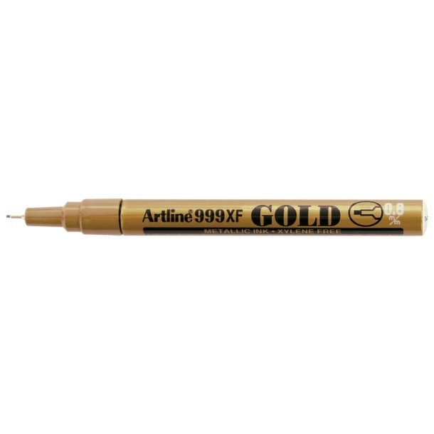 Artline permanent Metallic Marker 999XF - rund fiber Spids - 0,8 mm - guld