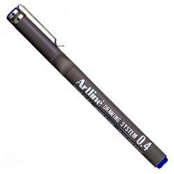 Artline Drawing System - tegnepen - Fibre Spids - 0,4 mm - bl