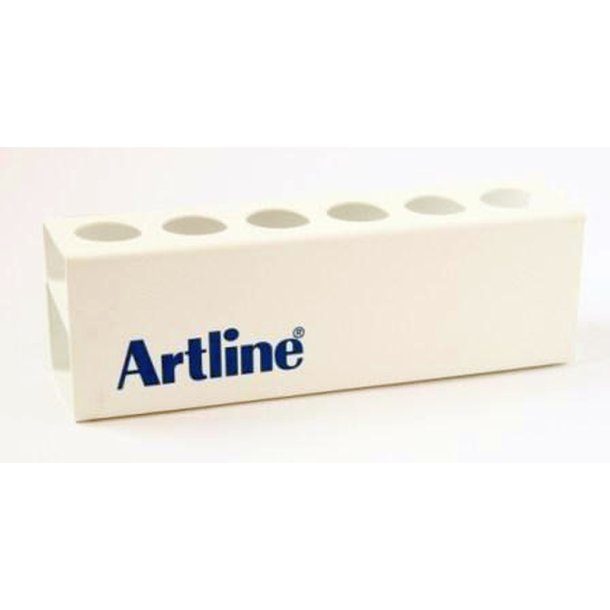 Artline Penneholder - magnetisk - til 6 penne - hvid