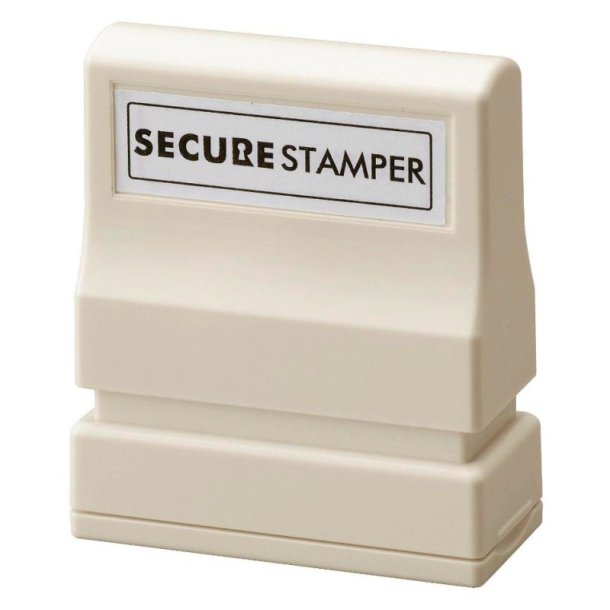 Artline ES-BS - secure stamp - genopfyldeligt - 13x42mm - sort