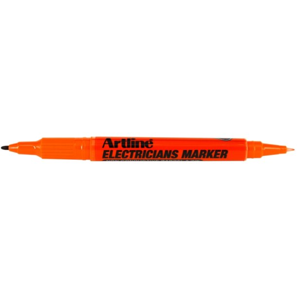 Artline Elektriker marker - Dobbelt rund Spids - 0,4 og 1,0 mm - orange