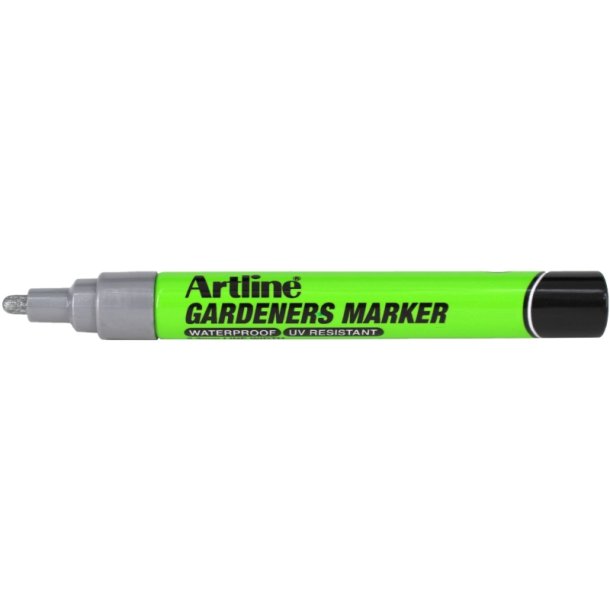 Artline gartner marker - vandfast - rund Spids - 2,3 mm - slv