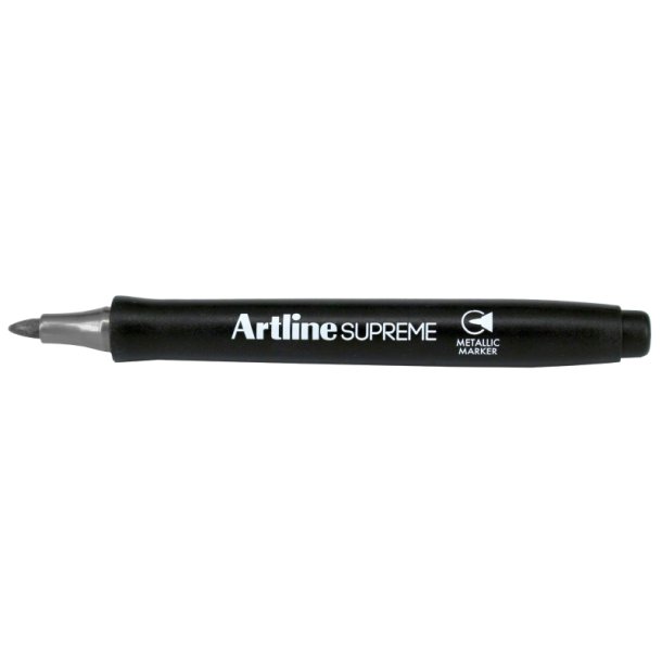 Artline permanent Supreme Metallic Marker - rund Spids - 1,0 mm - slv