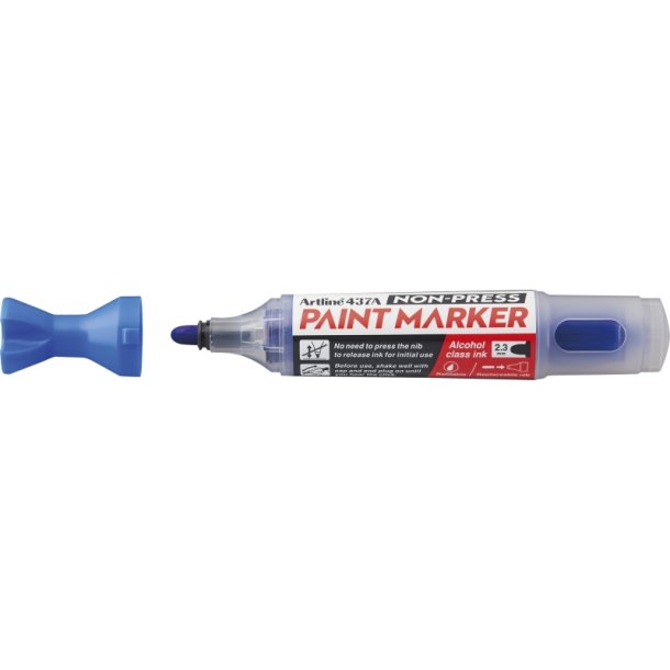 Artline Paint Marker 437A - rund Spids - 2,3 mm - bl�