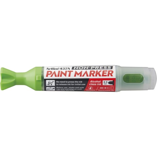 Artline Paint Marker 437A - rund Spids - 2,3 mm - gr�n/gul