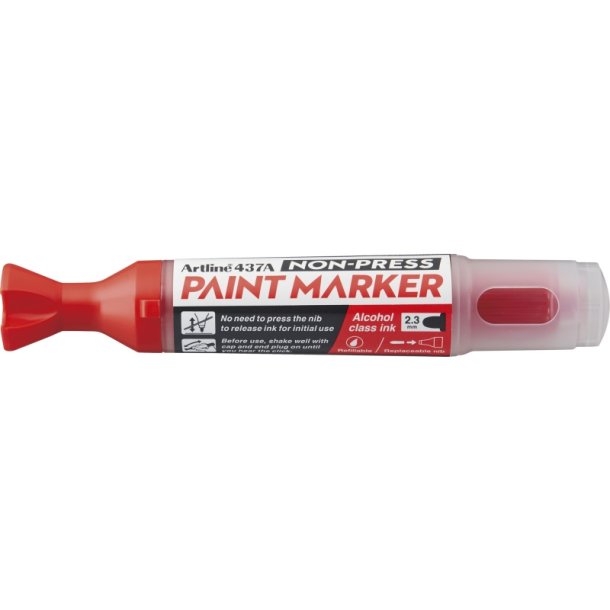Artline Paint Marker 437A - rund Spids - 2,3 mm - r�d