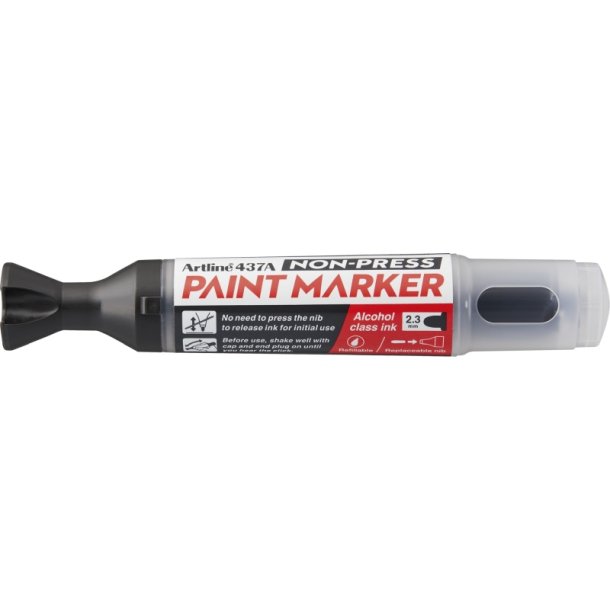 Artline Paint Marker 437A - rund Spids - 2,3 mm - sort
