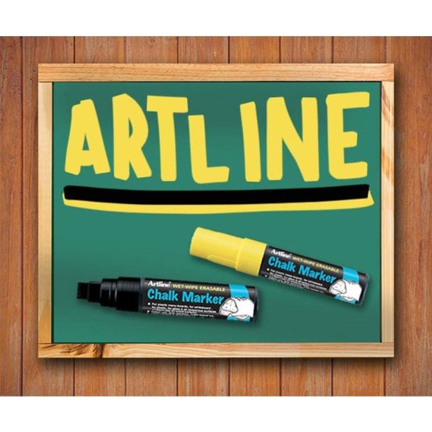 Artline Kridt marker EPW-12 - rund Spids - 12 mm - hvid
