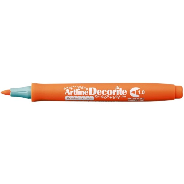Artline Decorite brush - brste Spids - 1,0 mm - pastel orange