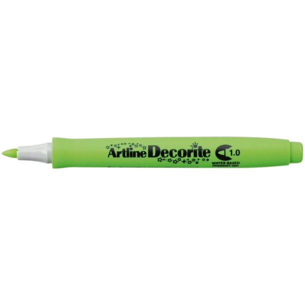 Artline Decorite brush - brste Spids - 1,0 mm - yellow green