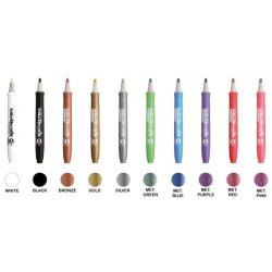 Artline Decorite - chisel Spids - 3,0 mm - metallic - st med 10 farver