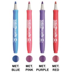 Artline Decorite - chisel Spids - 3,0 mm - metallic - st med 4 farver