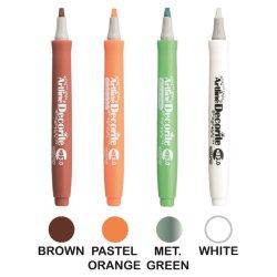 Artline Decorite - chisel Spids - 3,0 mm - Earth - st med 4 farver