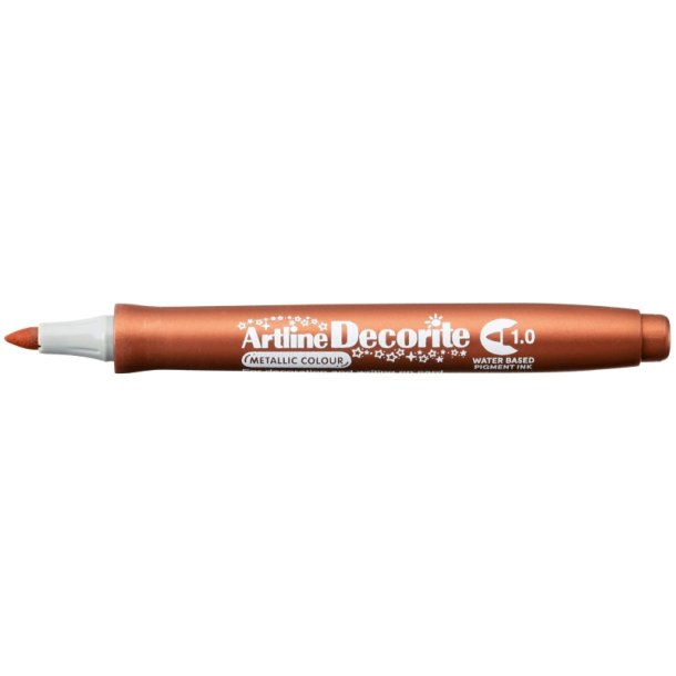 Artline Decorite brush - brste Spids - 1,0 mm - bronze