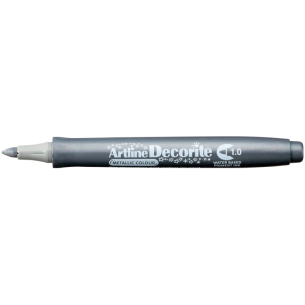 Artline Decorite brush - brste Spids - 1,0 mm - Slv