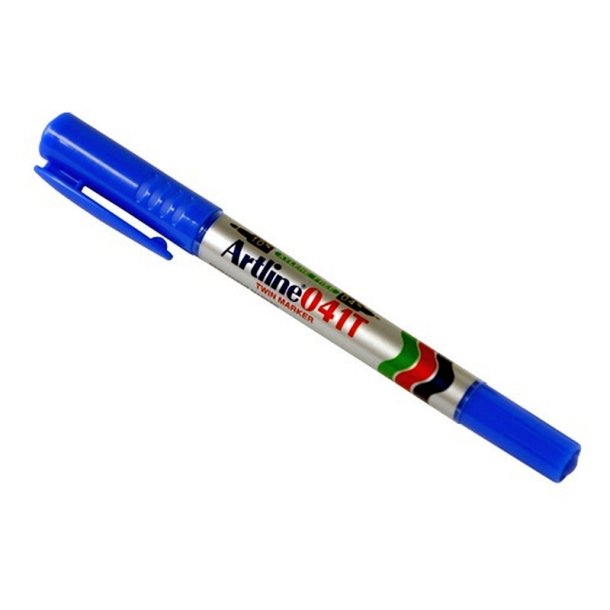 Artline permanent marker 041T - rund Spids - 2-i-1 - 0,4 + 1,0 mm - 2-i-1 - bl