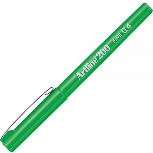 Artline Fineliner 200 - forstrket fiber Spids - 0,4 mm - grn