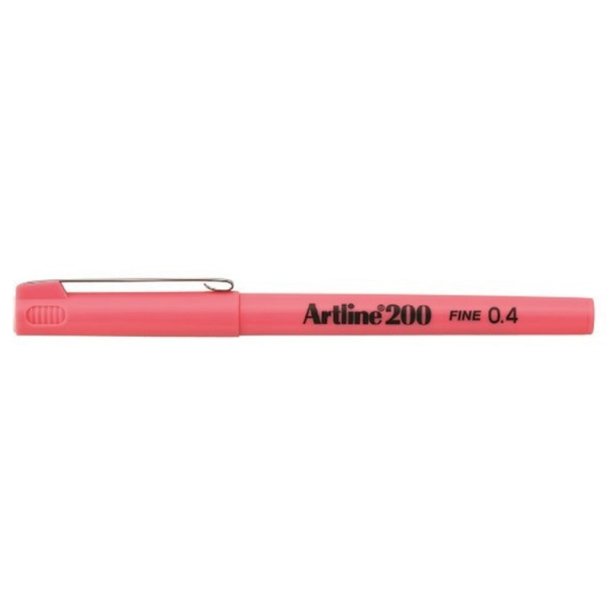 Artline Fineliner 200 - forstrket fiber Spids - 0,4 mm - magenta