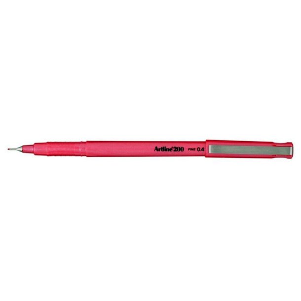 Artline Fineliner 200 - forstrket fiber Spids - 0,4 mm - pink