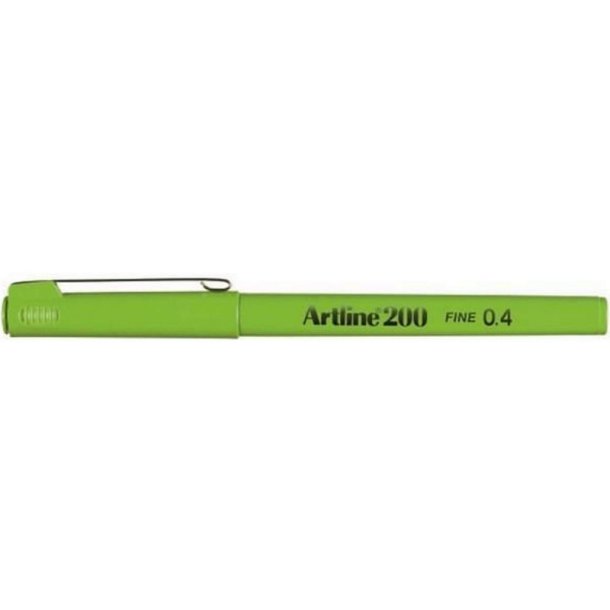 Artline Fineliner 200 - forstrket fiber Spids - 0,4 mm - limegrn