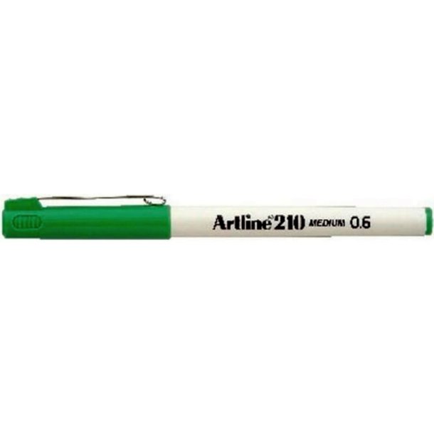 Artline Fineliner 210 - forstrket fiber Spids - 0,6 mm - grn