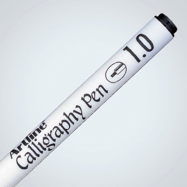 Artline Kalligrafi pen - polyesterfiber Spids - 1,0 mm - sort