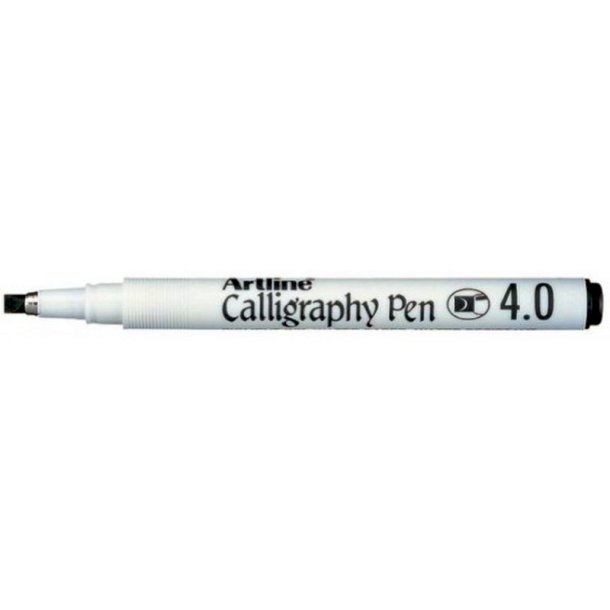 Artline Kalligrafi pen - polyesterfiber Spids - 4,0 mm - sort