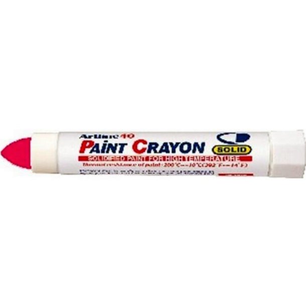 Artline permanent Paint marker Crayon 40 - Hjtemperatur bestandig - rund kridt Spids - rd