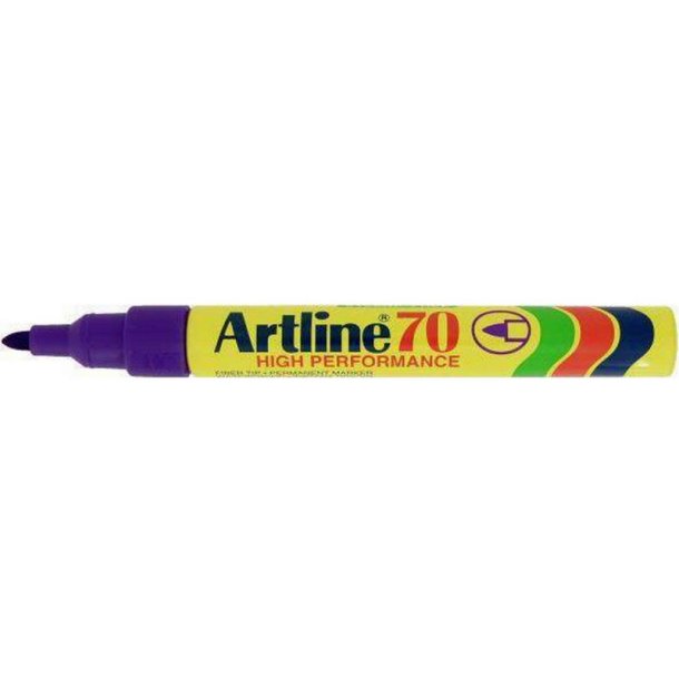 Artline permanent Marker 70 - rund Spids - 1,5 mm - lilla